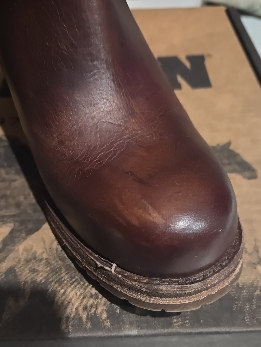 Like New With Box Cleo & Wolf Brown Leather Boot - Picture 4 of 6